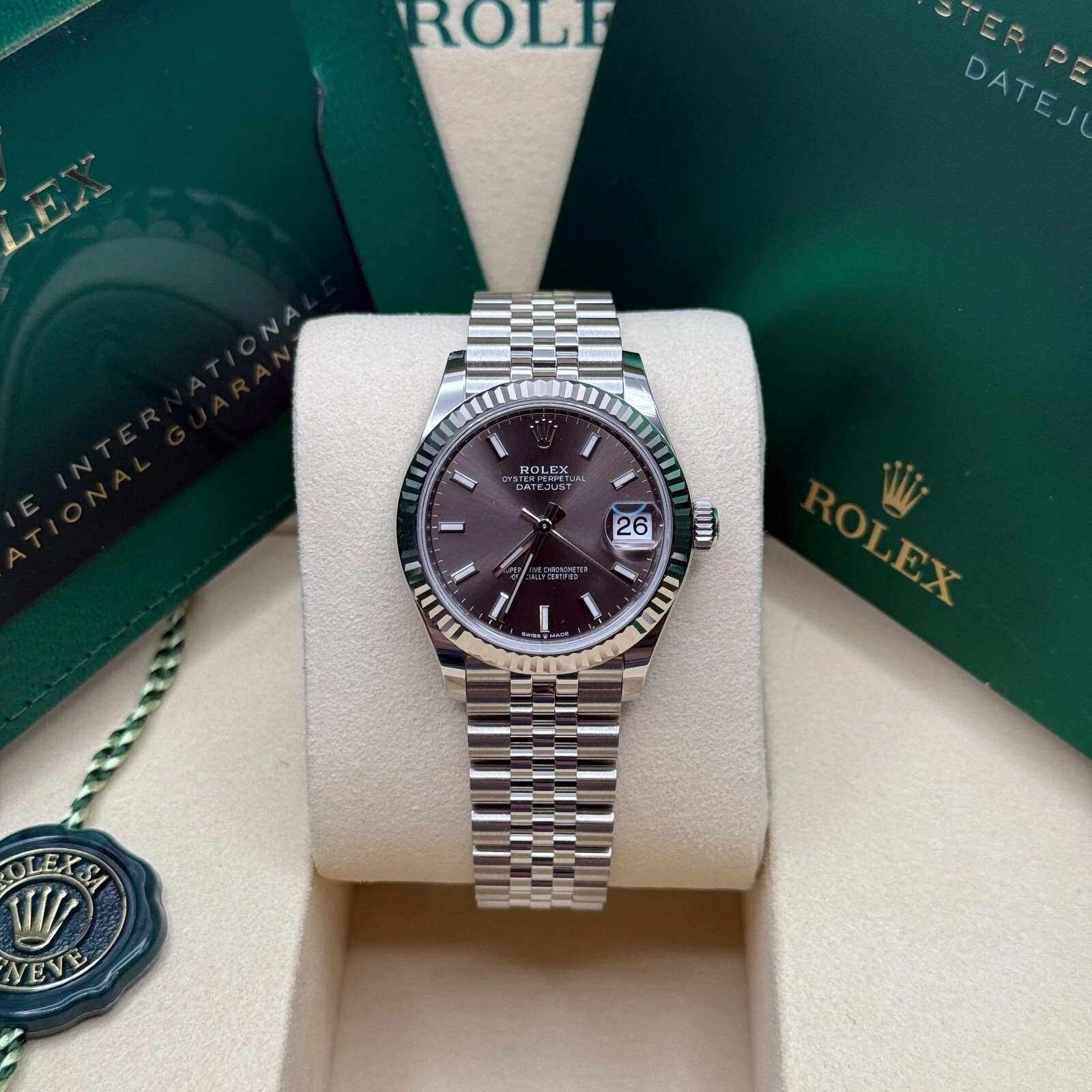【Super Clone】ROLEX Datejust m278274-0015/0016 Dark Grey Dial 31mm Oyster Bracelet