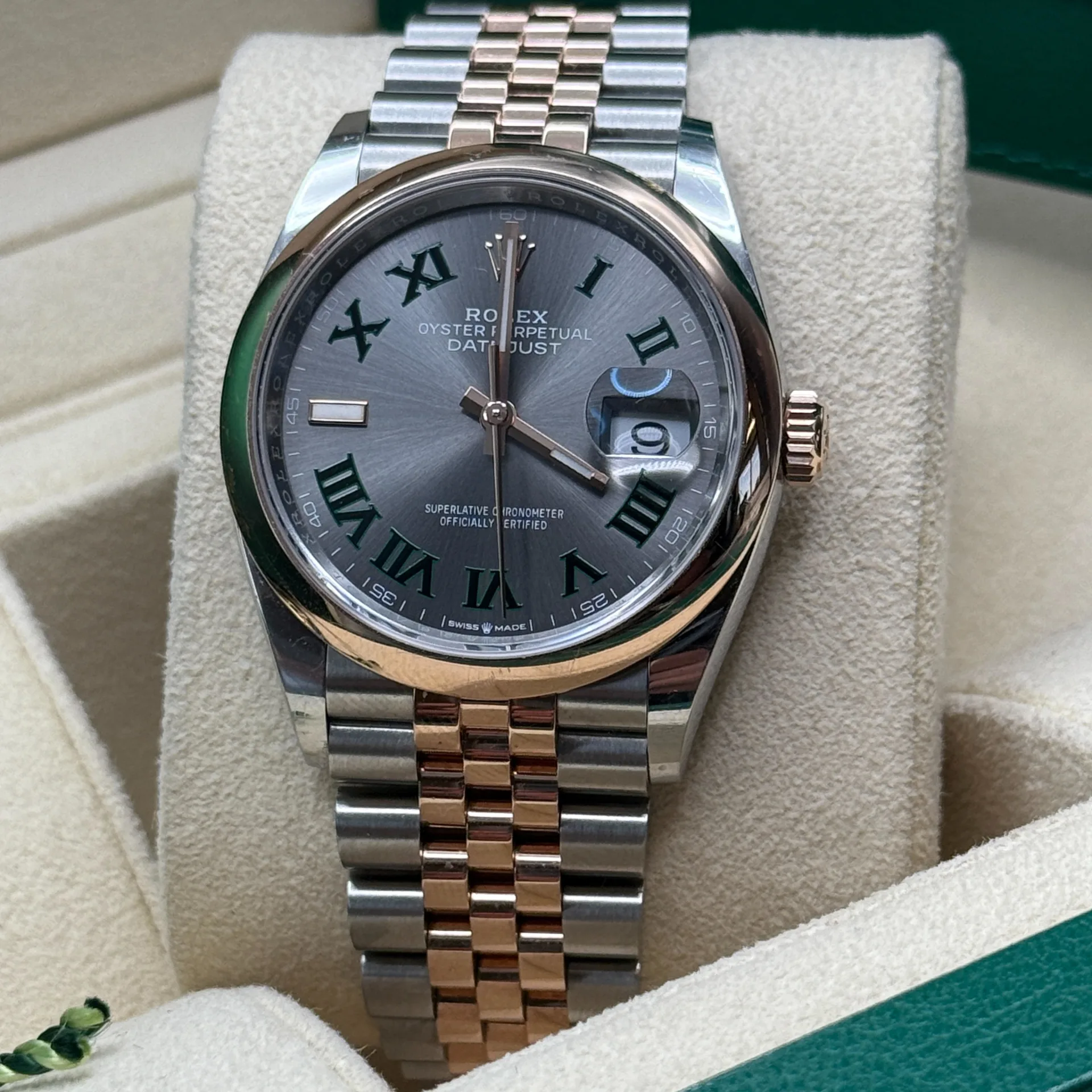 【Super Clone】ROLEX  Datejust 36mm 126201 Slate Dial Jubilee Bracelet Watch