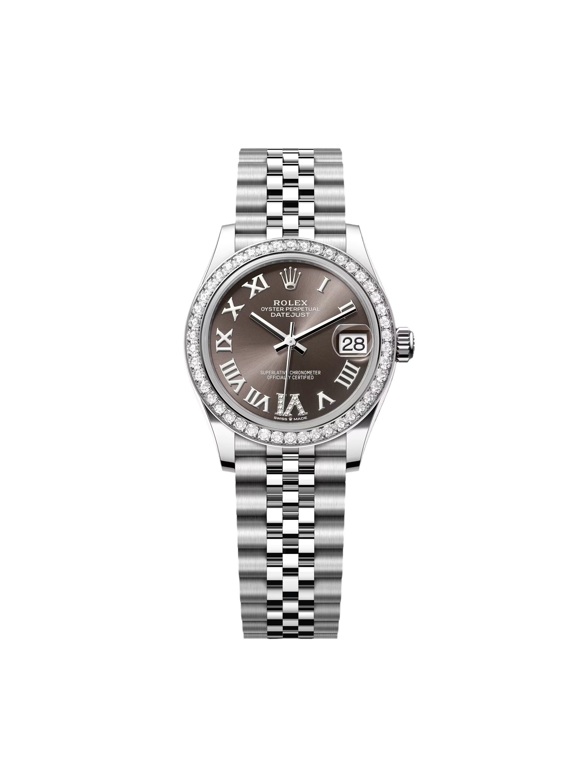 【Super Clone】ROLEX Datejust m278384RBR-0031/0032 Dark Grey 31mm Dial Oyster Watch