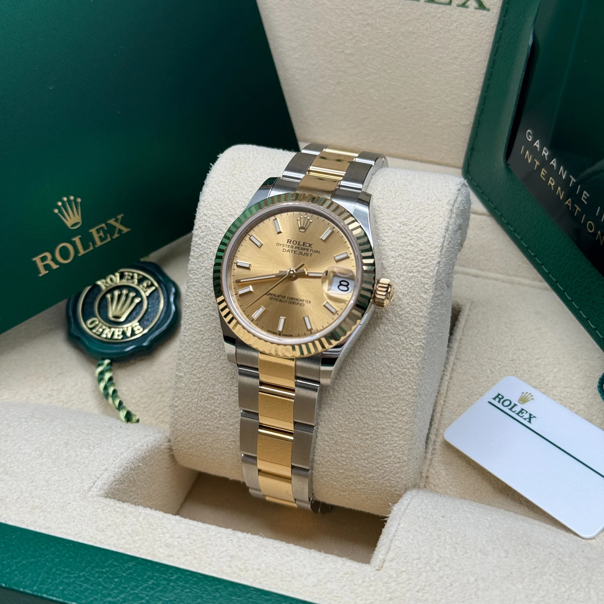 【Super Clone】ROLEX Datejust m278273-0013/0014 31mm Champagne Dial Stainless Steel and Yellow Gold Oyster Watch