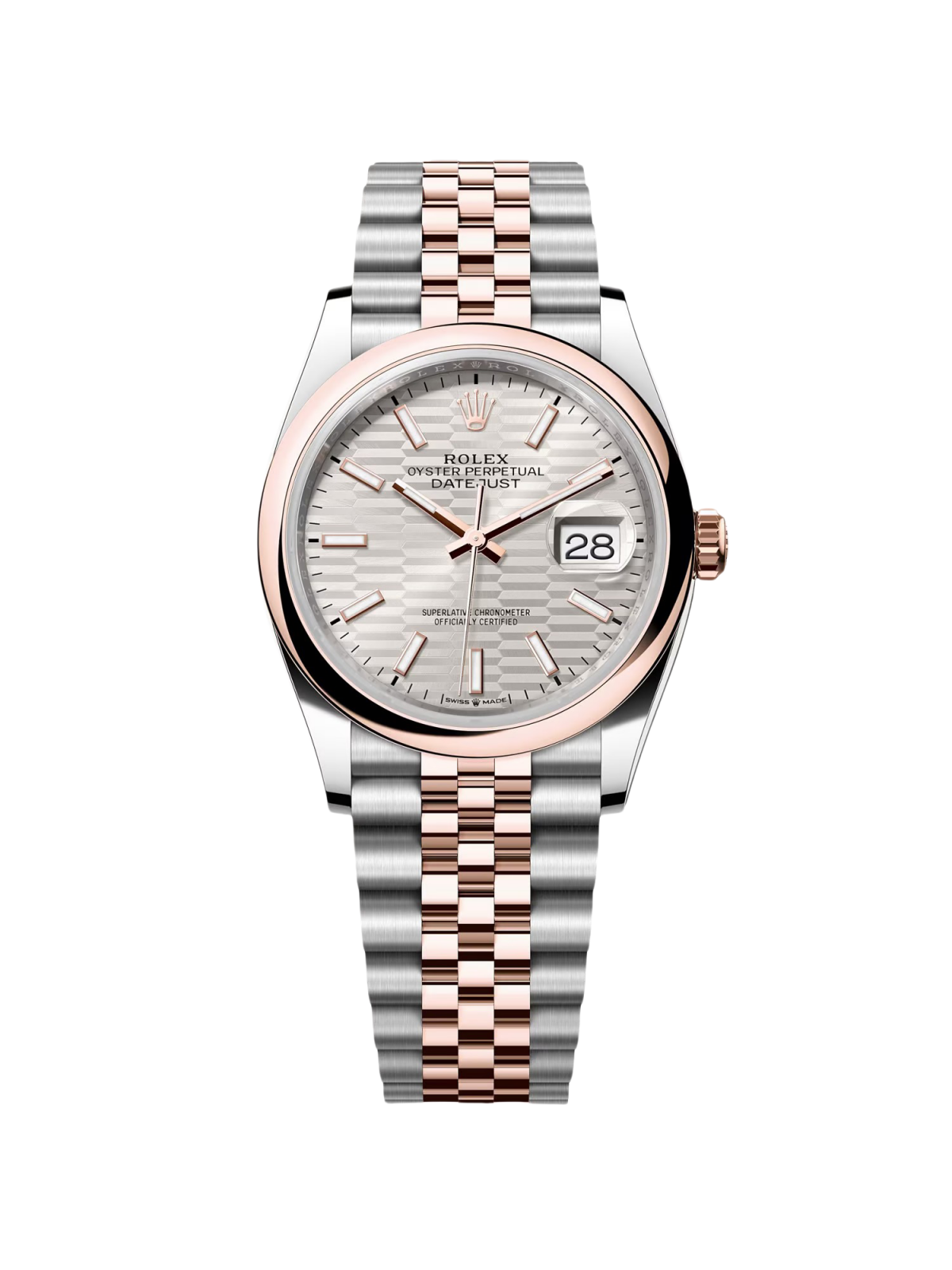 【Super Clone】ROLEX   Datejust 36mm 126201 Silver Dial Oyster Bracelet Watch