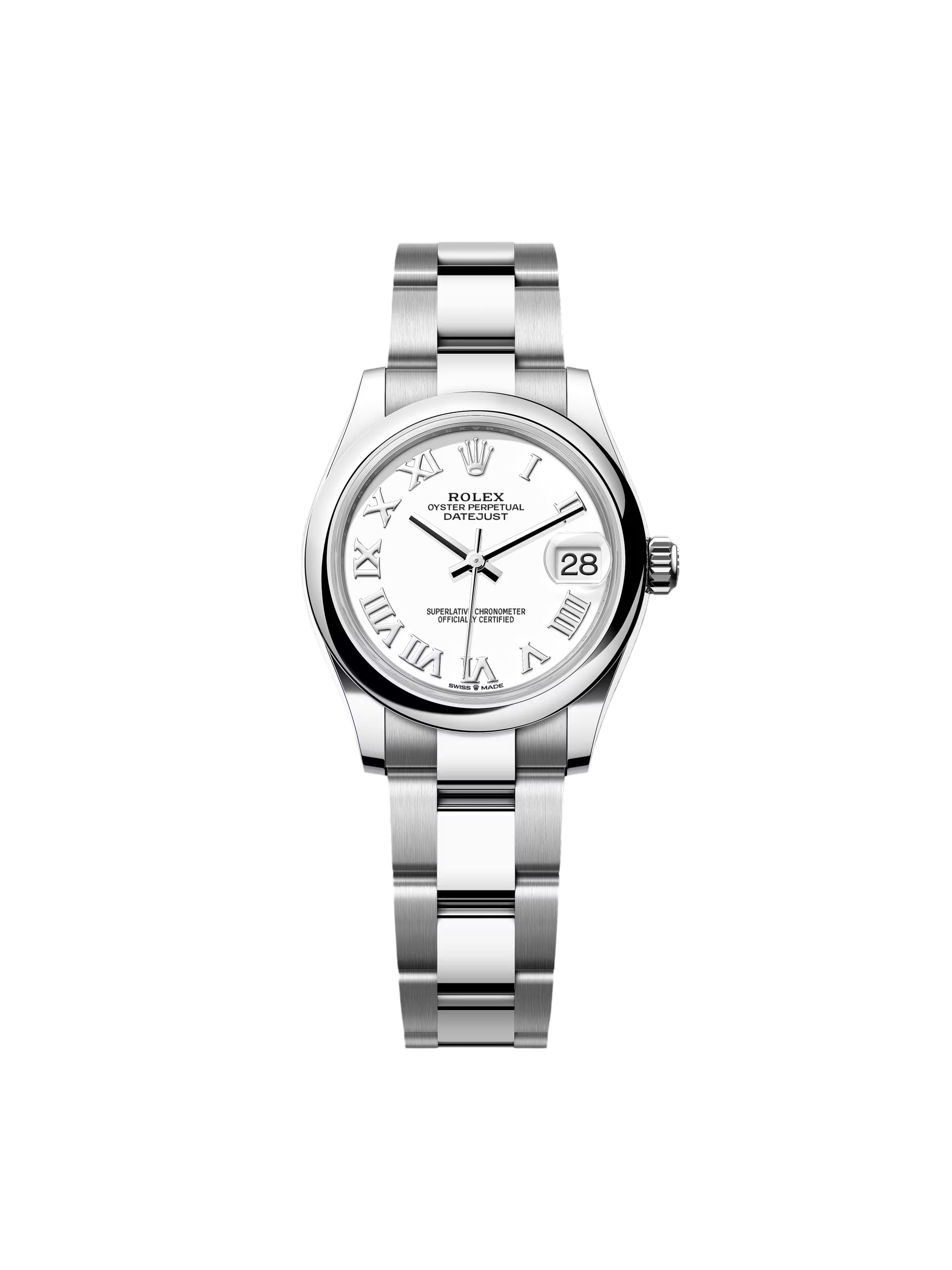 【Super Clone】ROLEX Datejust m278240-0003/0004 31mm White Roman Domed Bezel Oyster Oystersteel