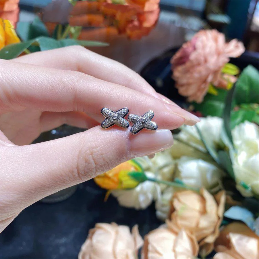 Regalia jewelryJEUX DE SILVER DIAMOND EARRINGS