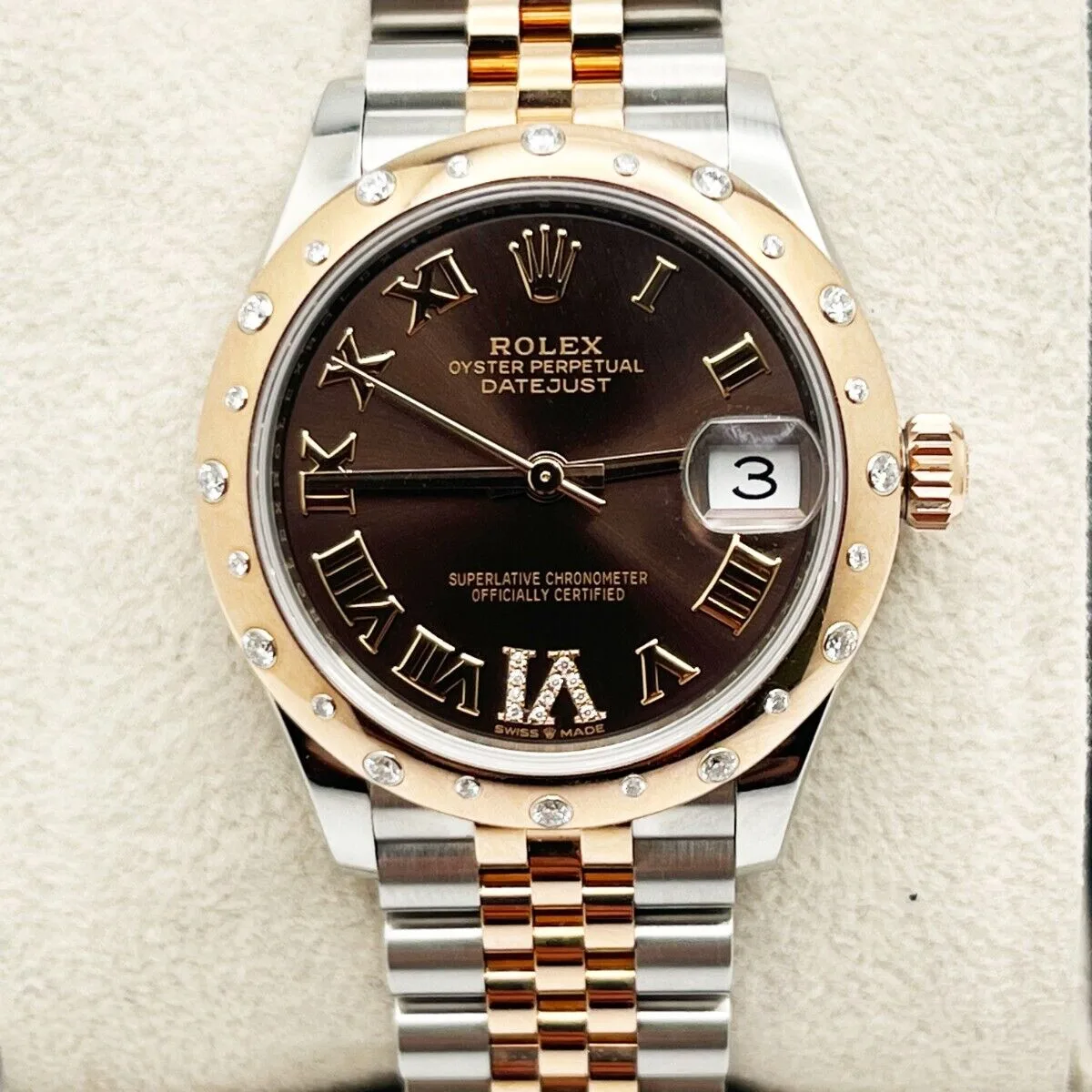 【Super Clone】RLX Datejust m278341-0003/0004 Chocolate Dial 31mm Oyster Bracelet