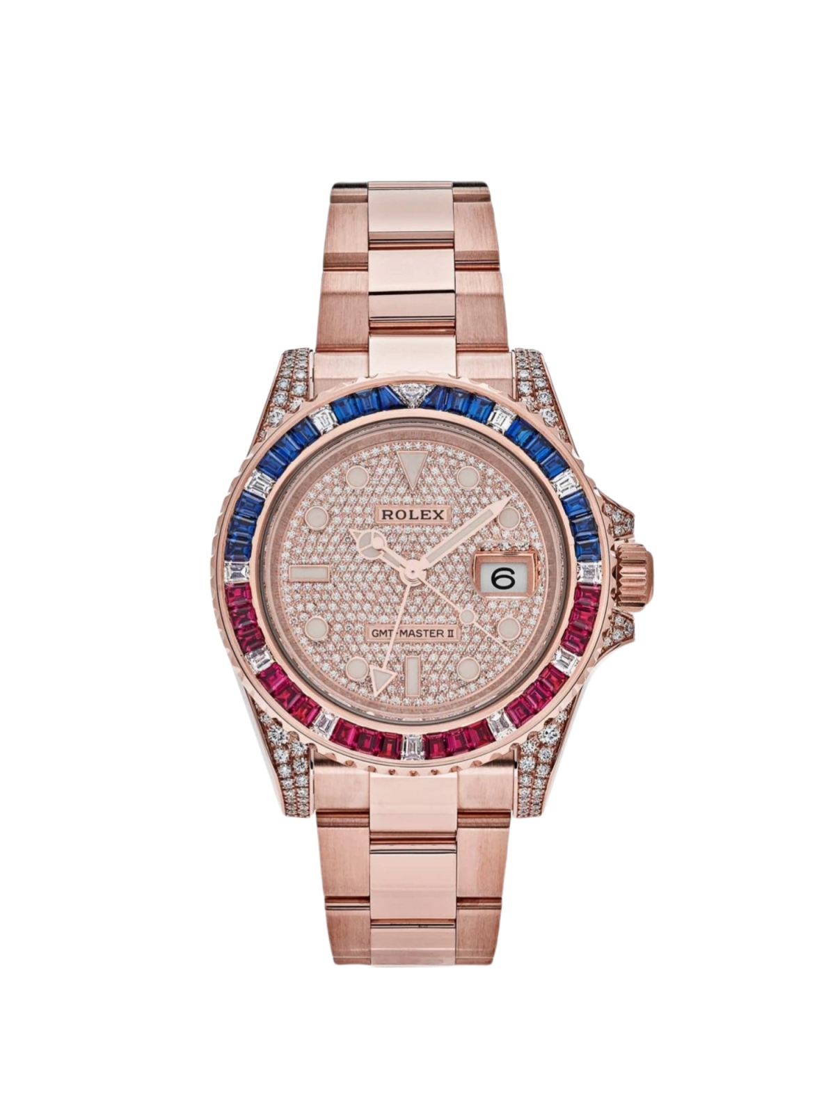 【Super Clone】ROLEX GMT-Master II 40mm 126755SARU-PAVE