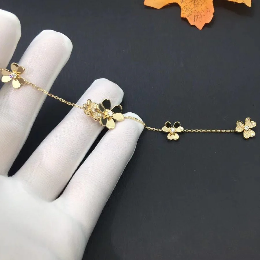 Regalia jewelryFRIVOLE GOLD 5 FLOWERS BRACELET