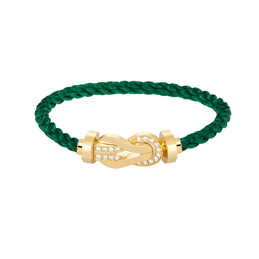 Regalia jewelryCHANCE LARGE 8 FIGURE BUCKLE HALF DIAMOND BRACELET GOLD