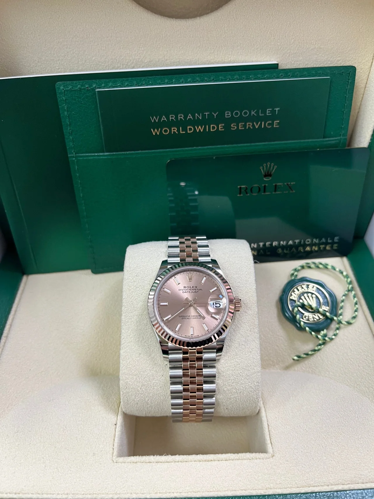 【Super Clone】ROLEX Datejust m278271-0009/0010 Rose 31mm Dial Oyster Bracelet Watch