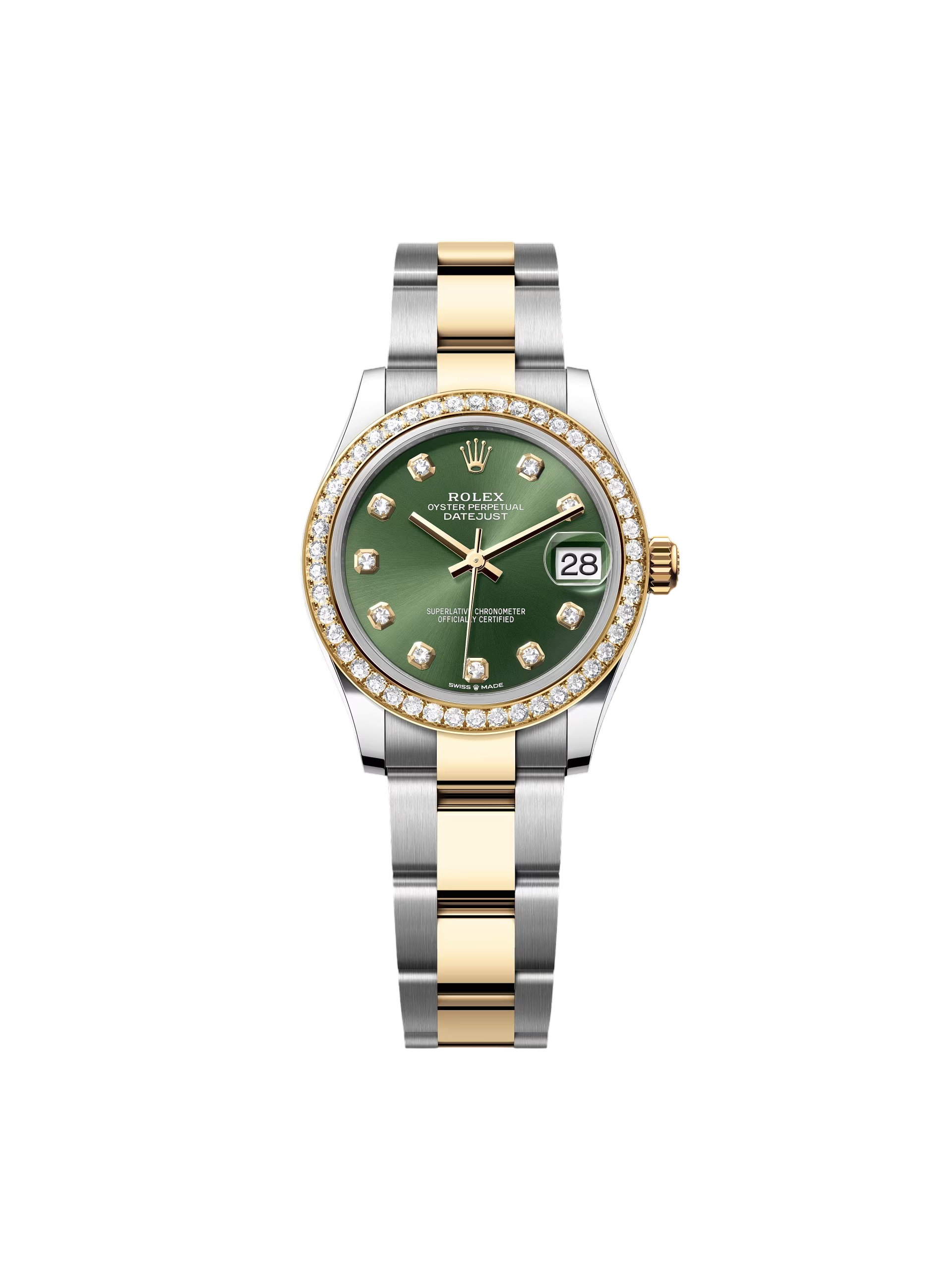 【Super Clone】ROLEX  Datejust m278383RBR-0029/0030 31mm Olive Green Dial Oyster Bracelet