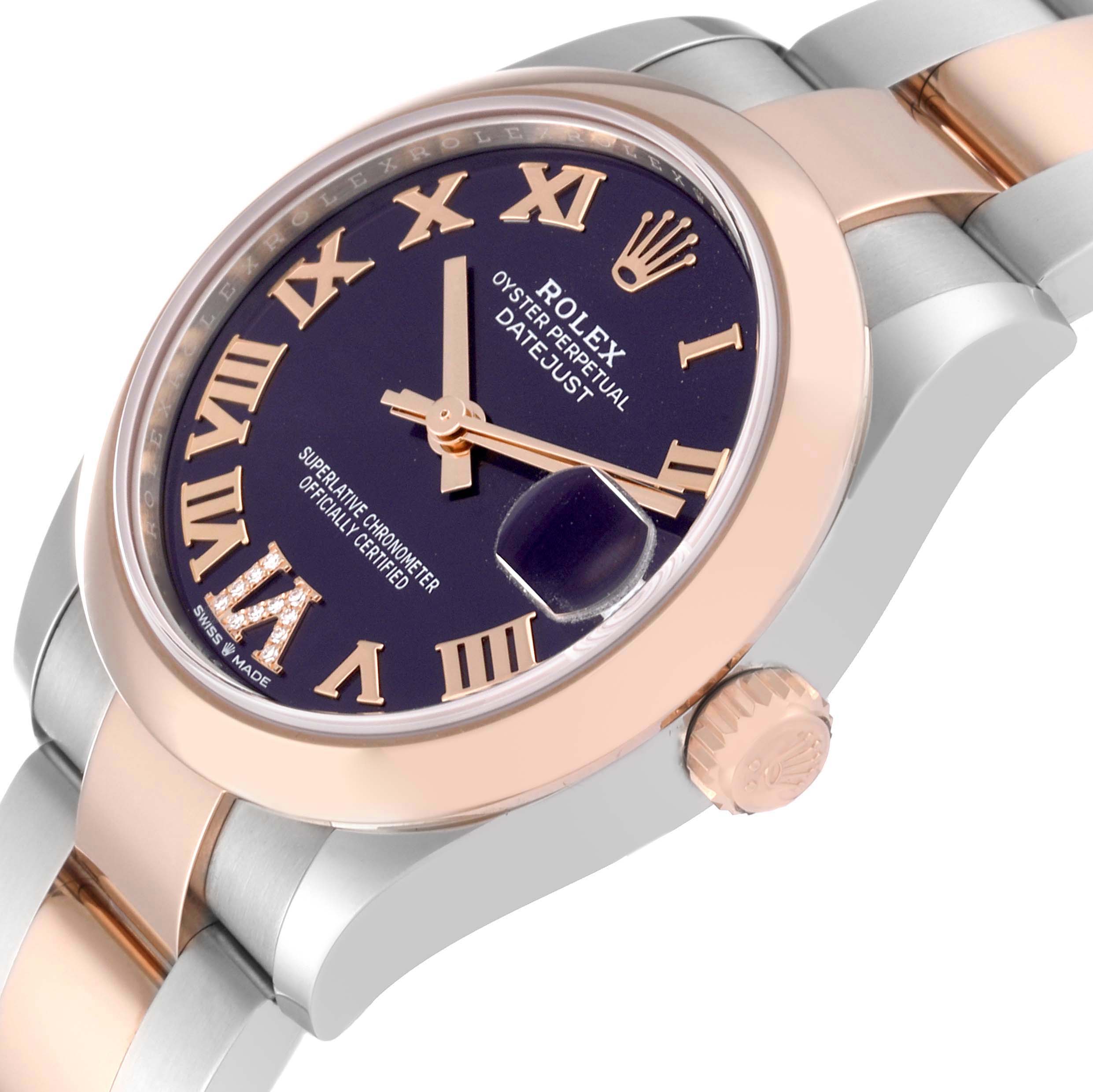 【Super Clone】ROLEX Datejust m278241-0019/0020 Aubergine 31mm Dial Oyster Bracelet Watch