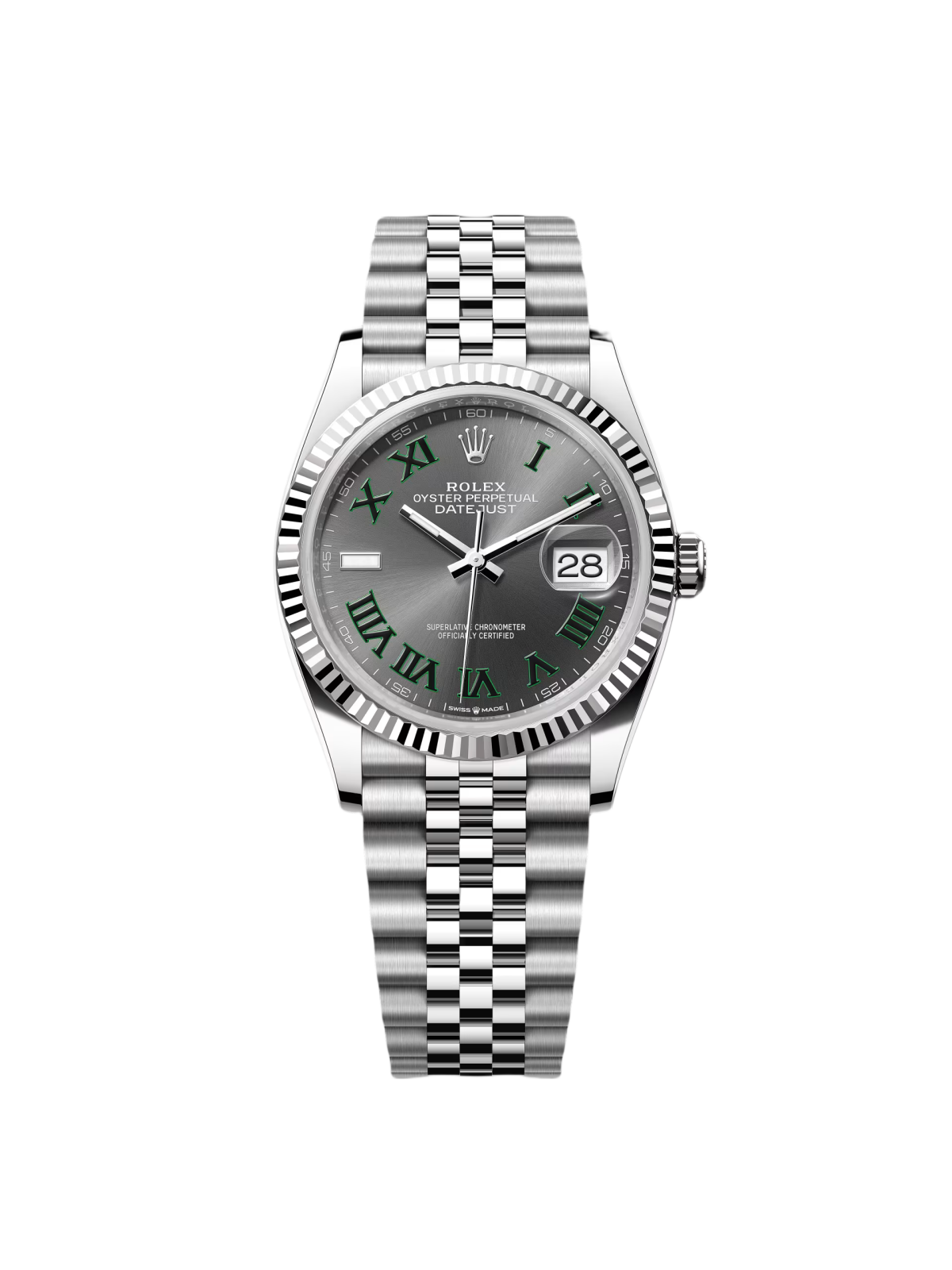 【Super Clone】ROLEX  Datejust 36mm 126234 Datejust Slate Roman Dial Jubilee Watch
