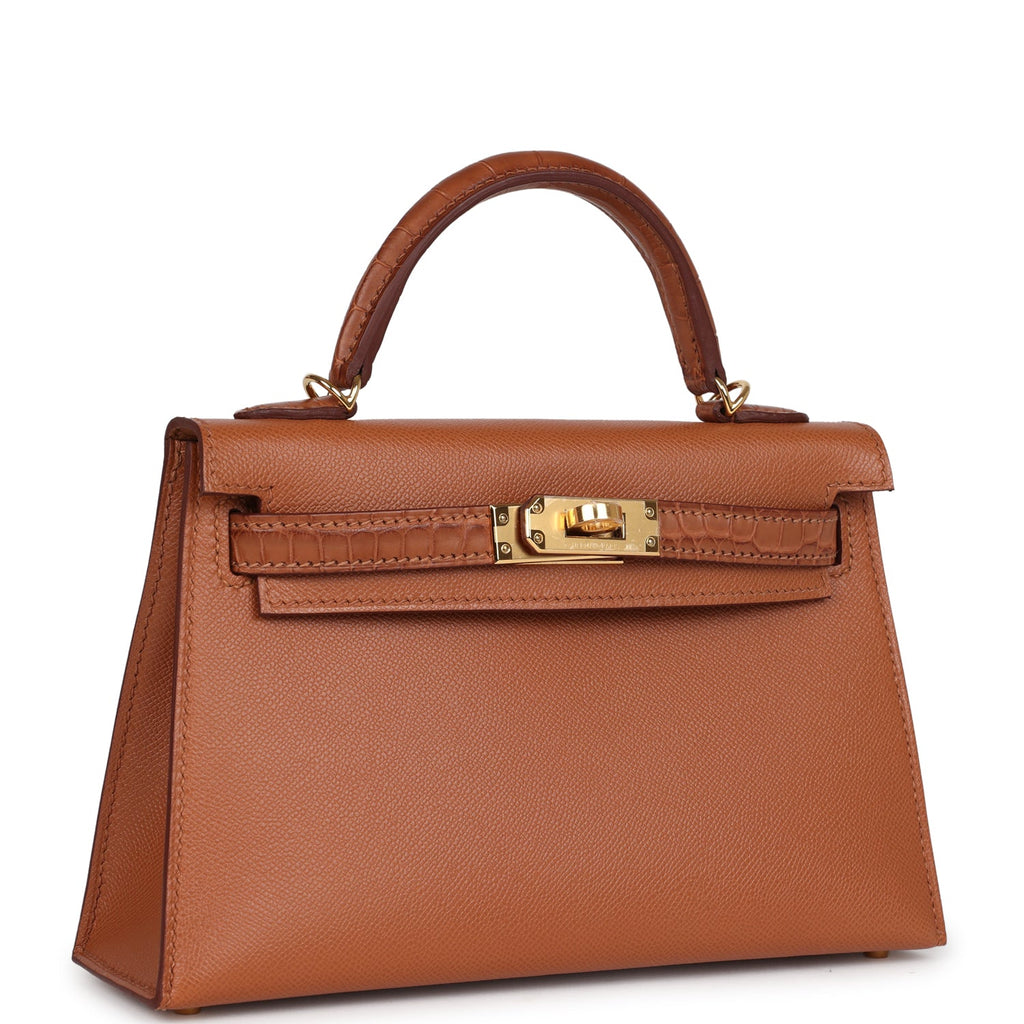 Hermès Kelly Sellier 20 Gold Madame and Matte Alligator Touch Gold Hardware