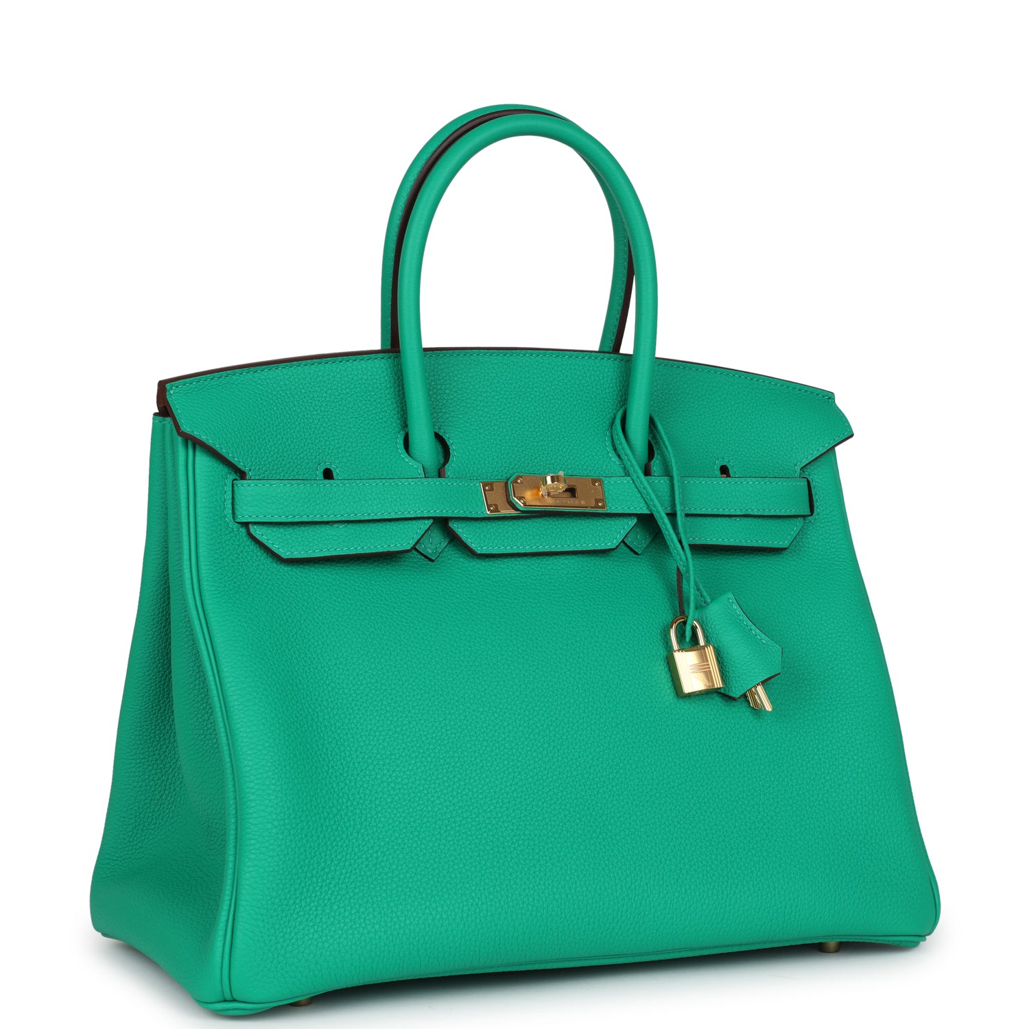 Hermès Special Order (HSS) Birkin 35 Menthe Verso Togo Gold Hardware