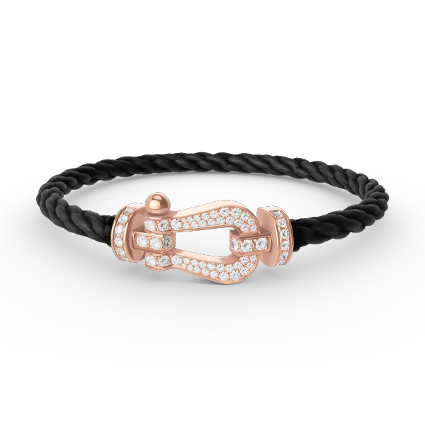 Regalia jewelryFORCE LARGE HORSESHOE FULL DIAMOND BRACELET ROSE GOLD