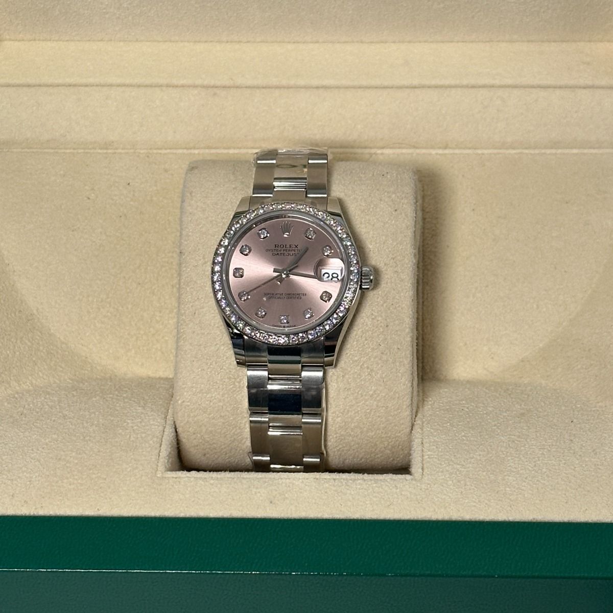 【Super Clone】ROLEX Datejust m278384RBR-0035/0036 Pink 31mm Dial Oyster Watch