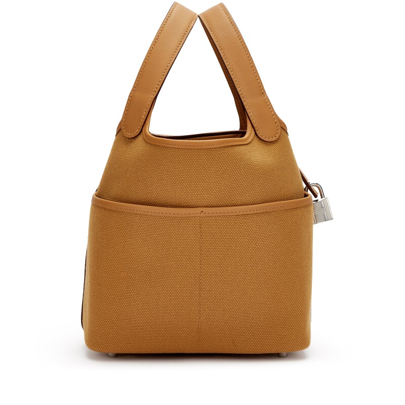 Hermès Sesame Swift and Toile Goeland Cargo Picotin Lock 18 Palladium Hardware