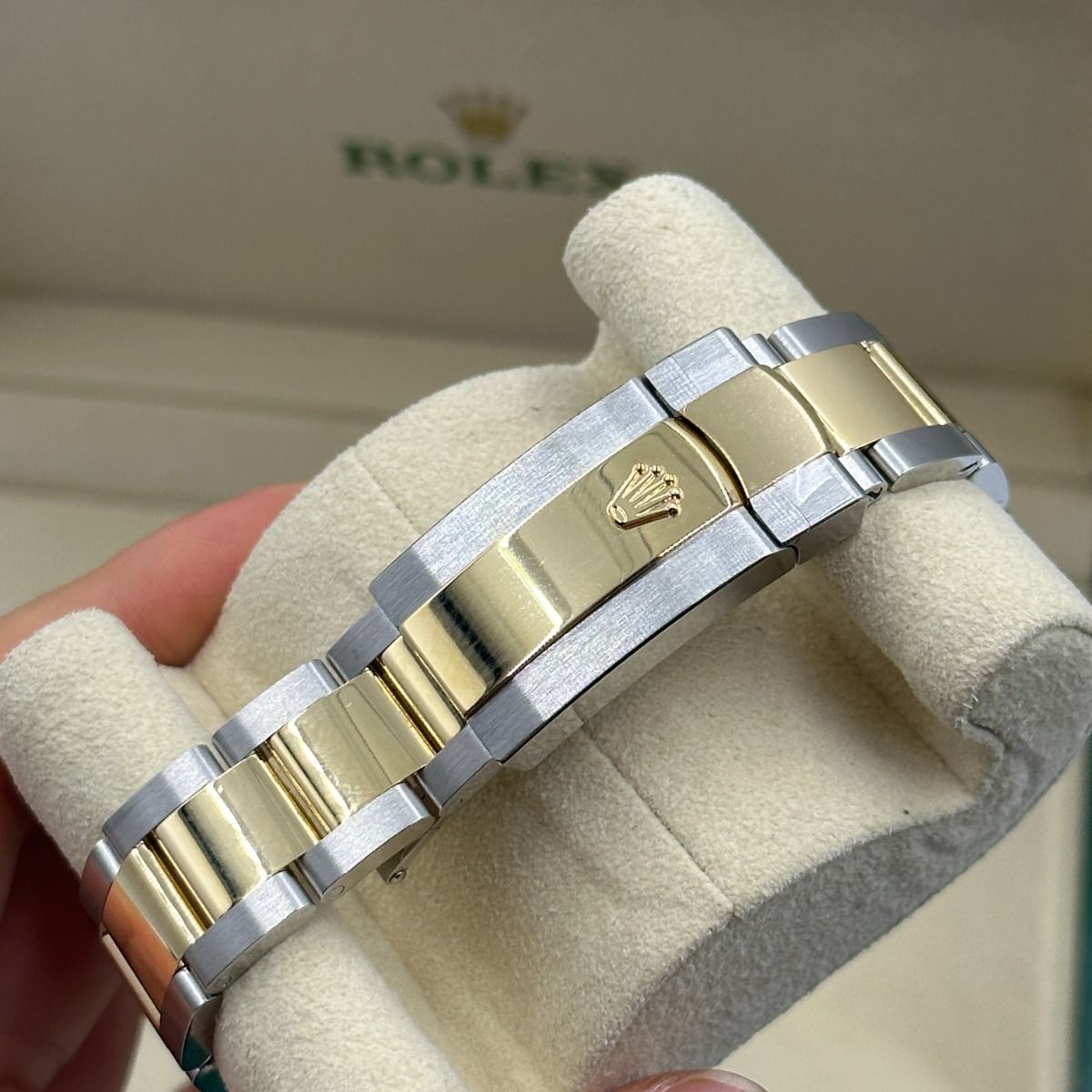 【Super Clone】RLX  Datejust 36mm 126203 Champagne Set with Diamonds Dial Domed Bezel Oyster Bracelet
