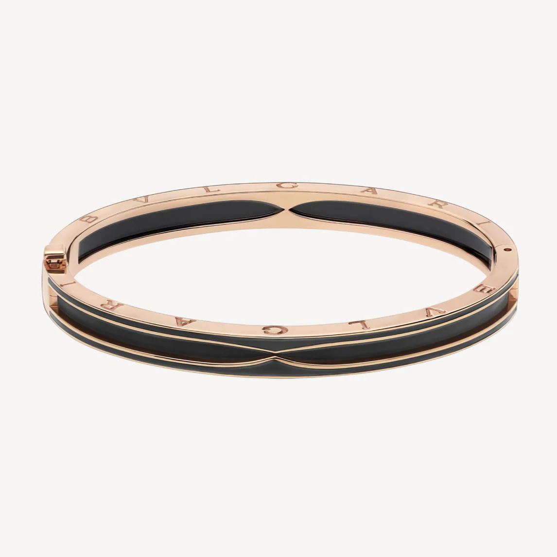 Regalia jewelryZERO 1 PINK GOLD WITH MATTE BLACK CERAMIC BRACELET