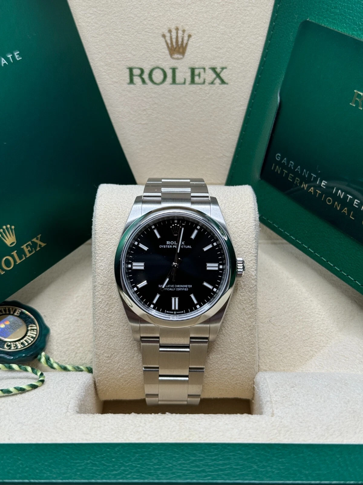 【Super Clone】ROLEX Oyster Perpetual 36mm 126000-0014 Black Dial Oyster Stainless Steel Bracelet