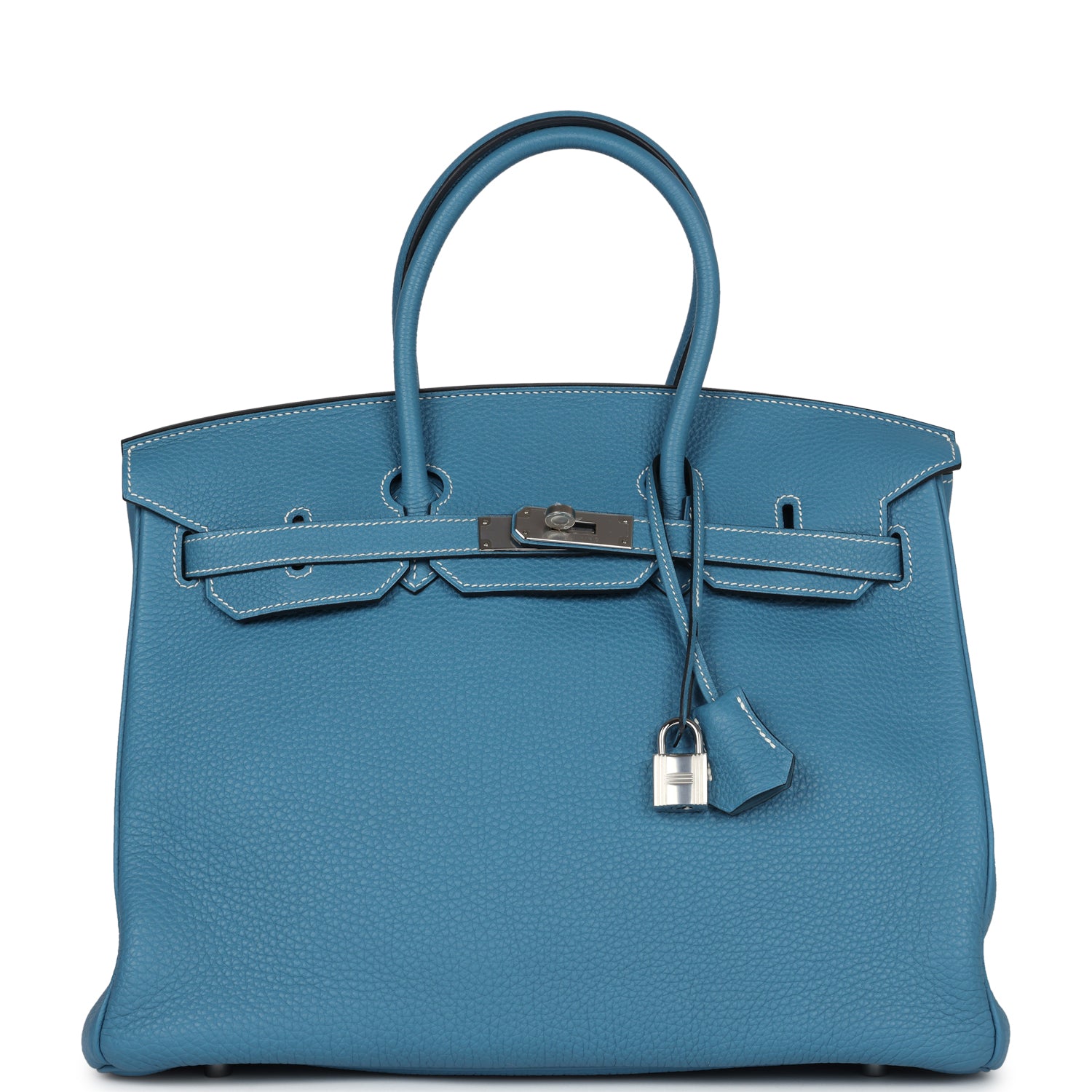 Hermès Birkin 35 Blue Jean Togo Palladium Hardware