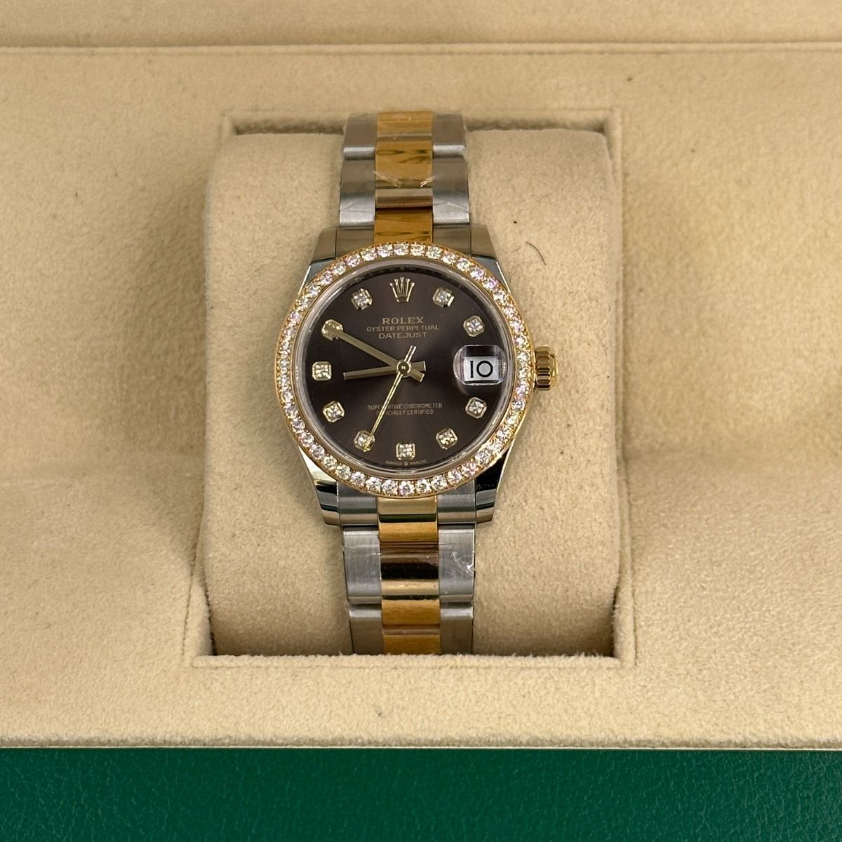 【Super Clone】ROLEX Datejust m278383RBR-0021/0022 31mm Dark Grey Dial Oyster Bracelet