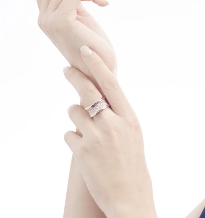 Regalia jewelryZERO 1 WITH PAVED DIAMONDS ON THE SPIRAL RING