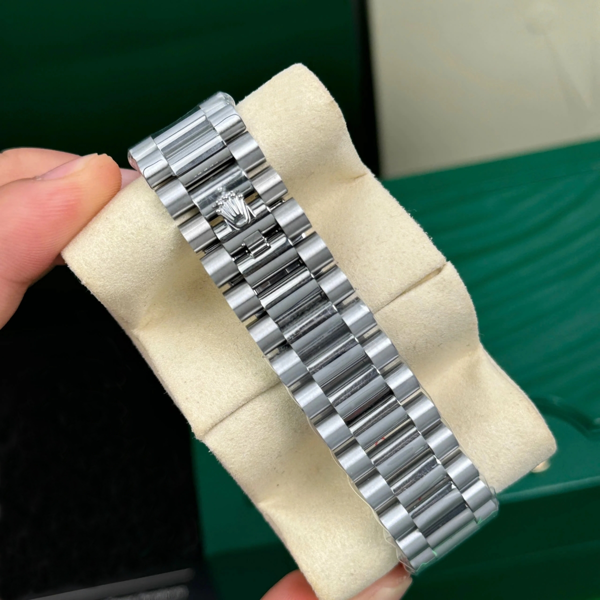 【Super Clone】ROLEX Day-Date 40mm 228396TBR-0011 Silver Diamonds Dial