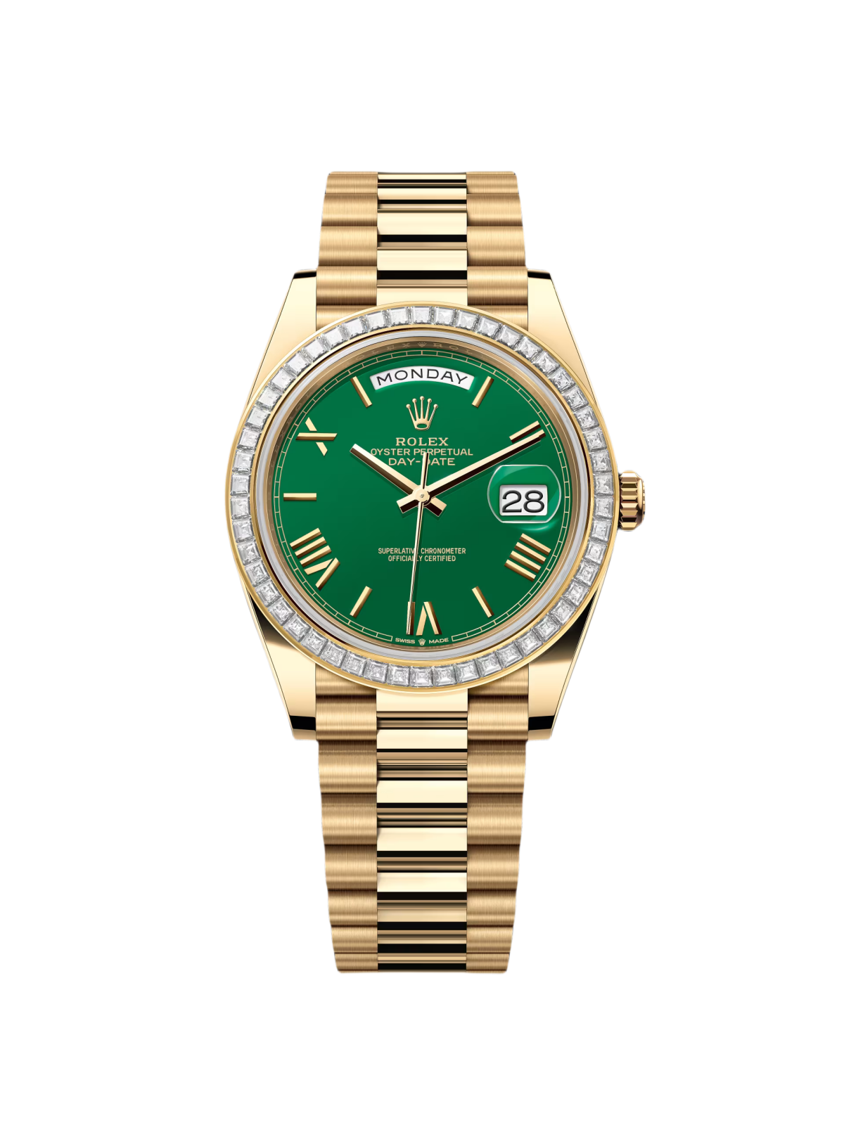 【Super Clone】ROLEX Day-Date 40mm 228398TBR-0039 Green Dial President Watch