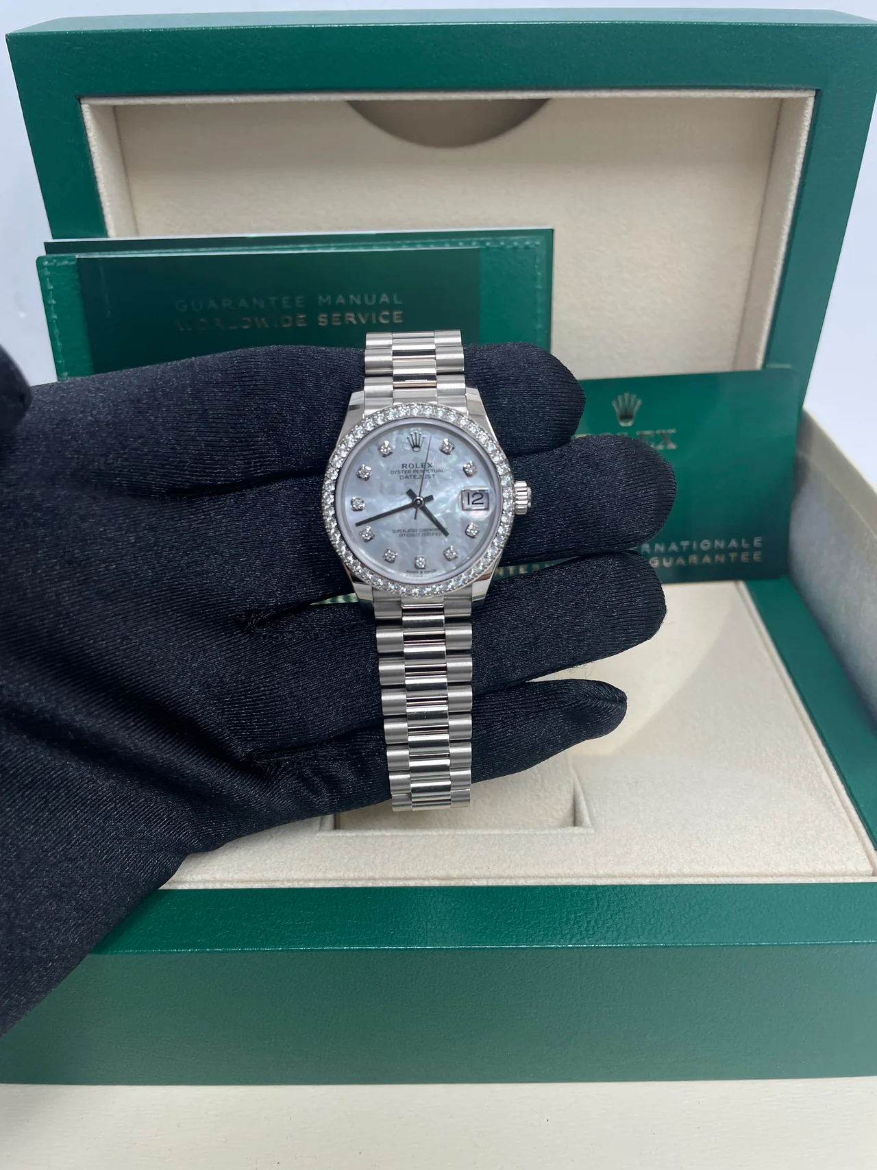【Super Clone】ROLEX Datejust m278289RBR-0005 31mm Datejust Diamond Bezel MOP Dial