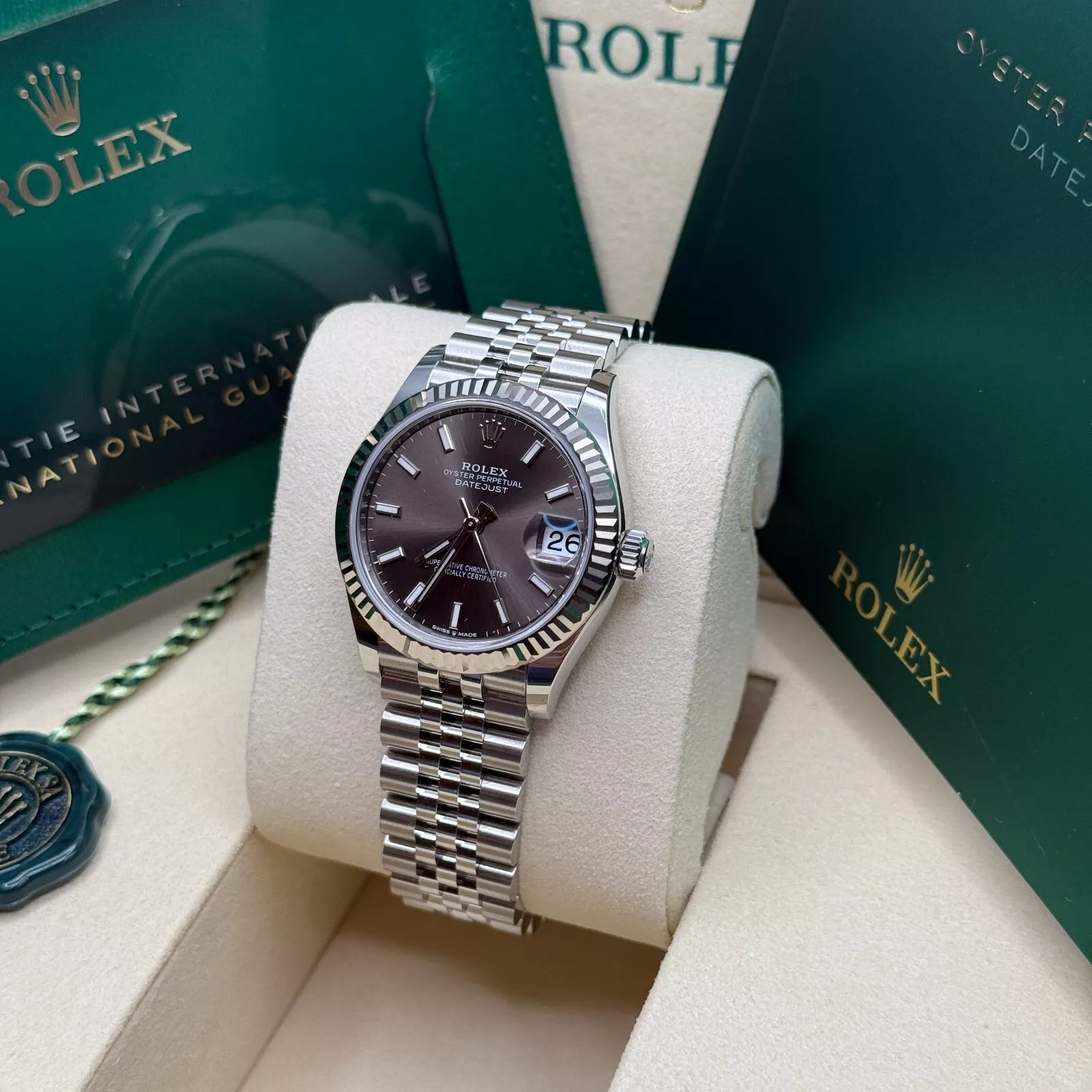 【Super Clone】ROLEX Datejust m278274-0015/0016 Dark Grey Dial 31mm Oyster Bracelet