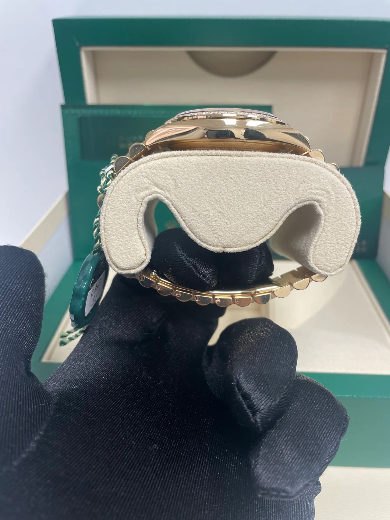 【Super Clone】ROLEX Day-Date 40mm Bright Black Dial President Watch 228348RBR-0043