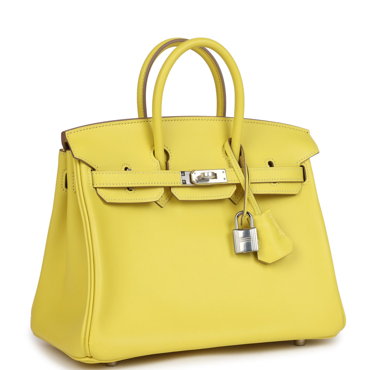 Hermès Birkin 25 Lime Swift Palladium Hardware