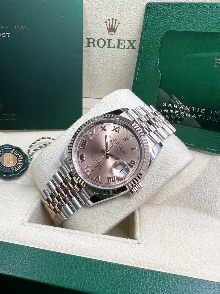 【Super Clone】ROLEX  Datejust 36mm 126231 Rose Dial Oyster Bracelet