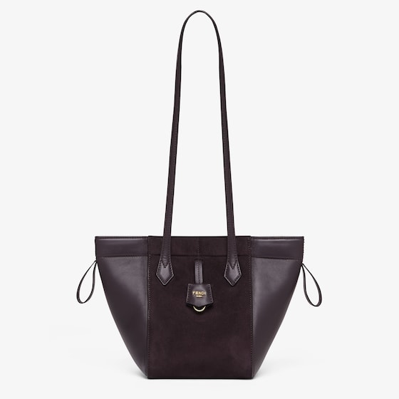 Fendi Origami Mini Transformable Suede and Leather Mini Bag