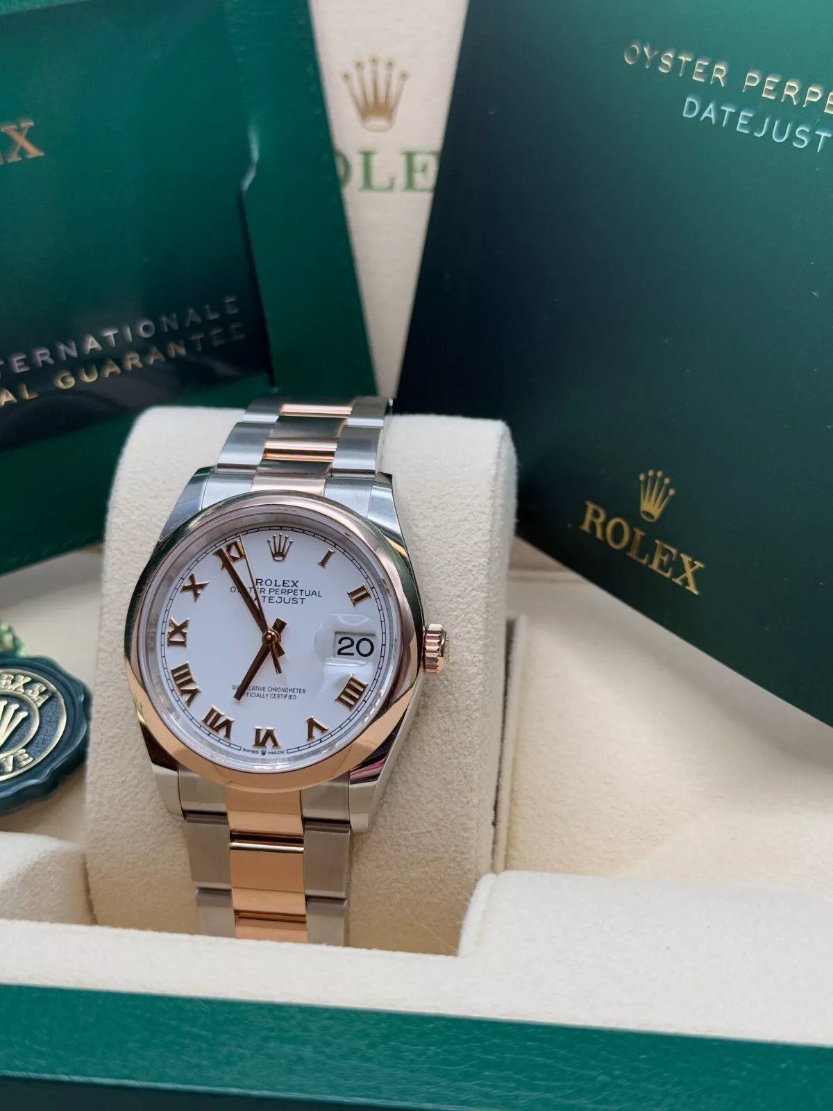 【Super Clone】ROLEX  Datejust 36mm 126201 White Dial Oyster Bracelet Watch