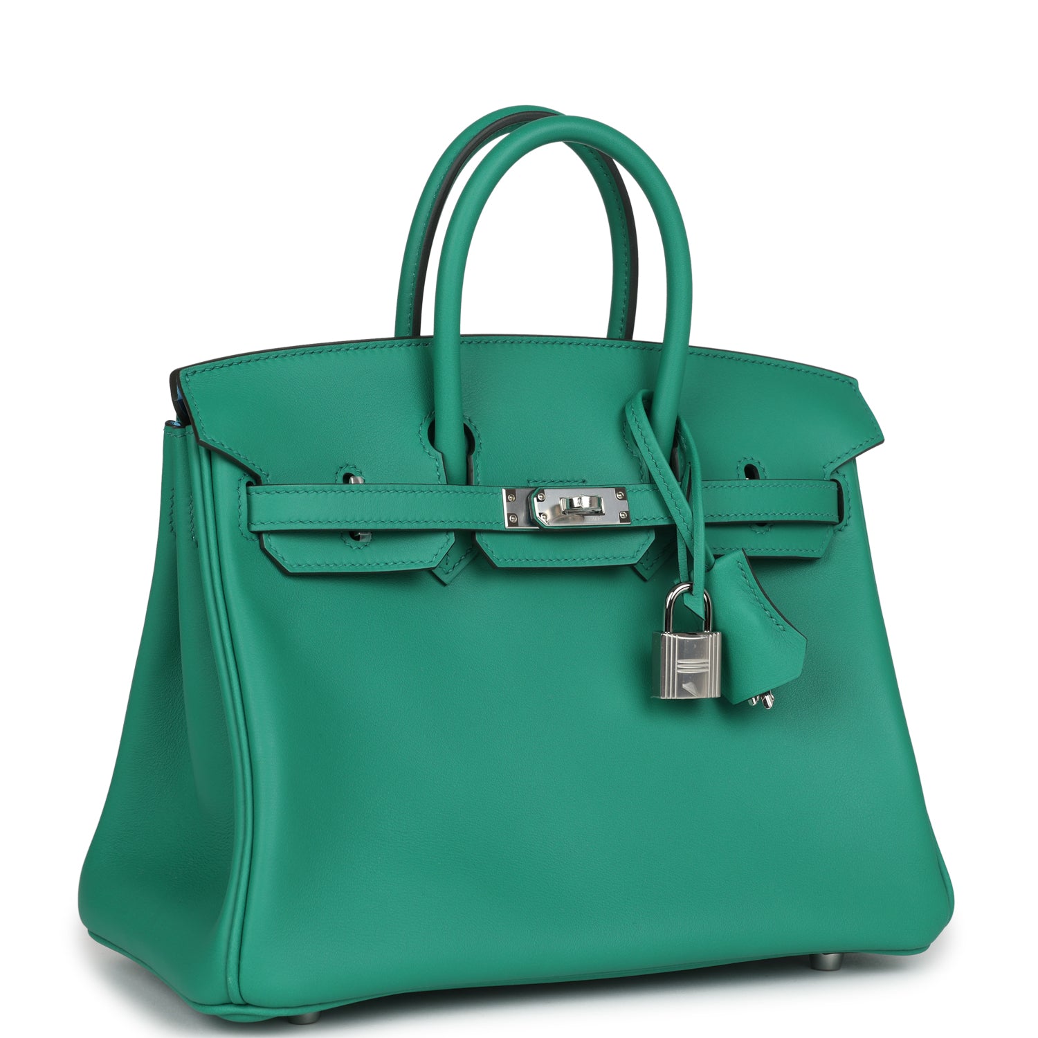 Hermès Birkin 25 Vert Vertigo Verso Swift Palladium Hardware