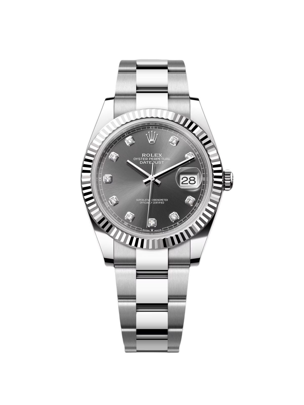 【Super Clone】ROLEX  Datejust 41mm 126334 Slate Diamond Jubilee Stainless Steel