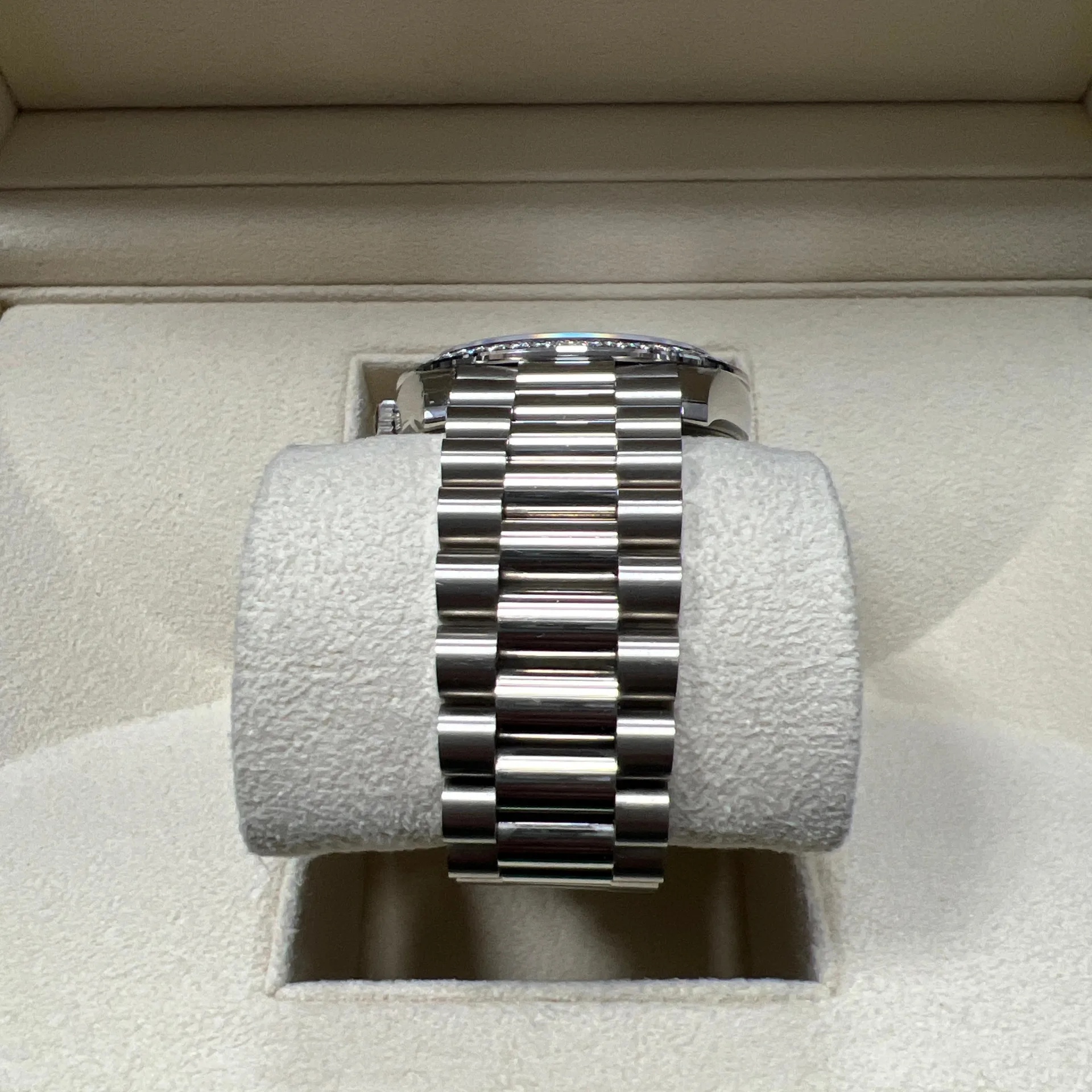 【Super Clone】ROLEX  Day-Date 40mm 228349RBR-0003 Bright Black Dial President Bracelet