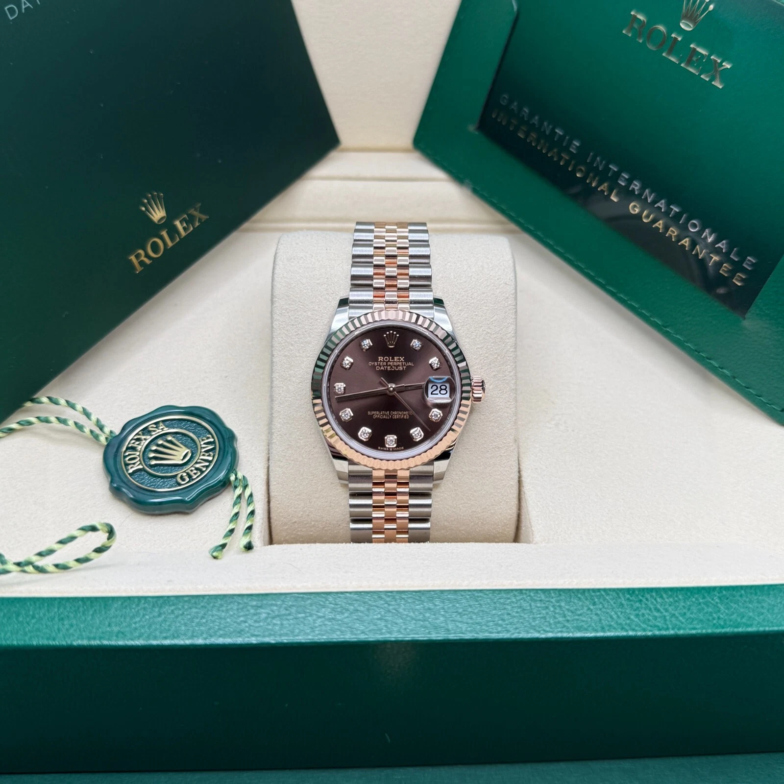 【Super Clone】ROLEX Datejust m278271-0027/0028 Chocolate 31mm Dial Oyster Bracelet Watch