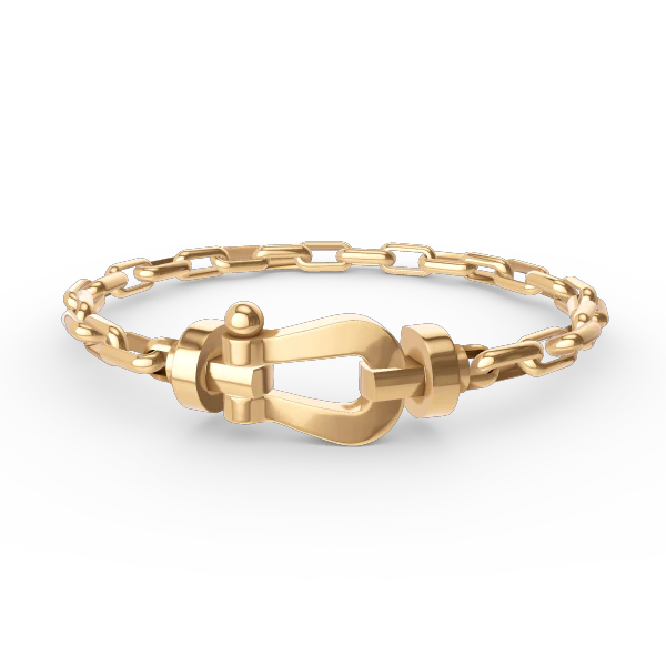 Regalia jewelryFORCE LARGE HORSESHOE CLASP  METAL BRACELET