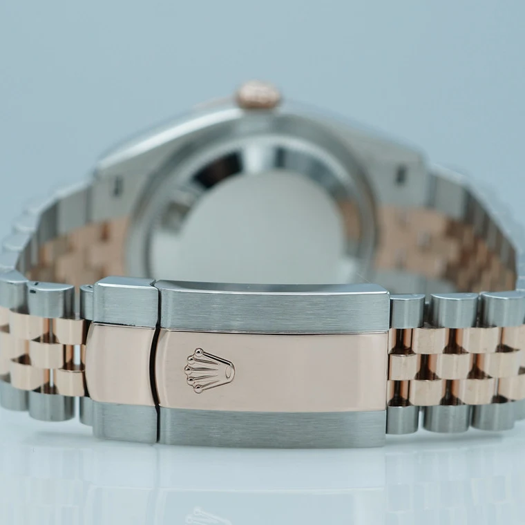 【Super Clone】ROLEX  Datejust 36mm 126231 Slate/Gray Dial Oystersteel and 18K Rose gold Oyster Bracelet
