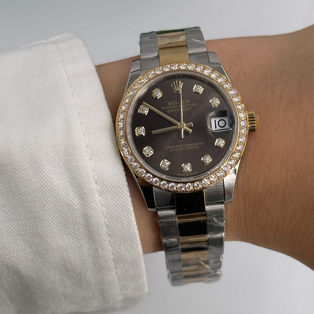 【Super Clone】ROLEX Datejust m278383RBR-0021/0022 31mm Dark Grey Dial Oyster Bracelet