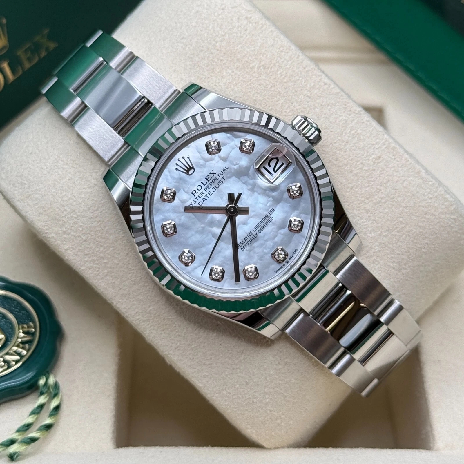 【Super Clone】RLX Datejust m278384RBR-0007/0008 Mother-of-Pearl 31mm Dial Oyster Watch
