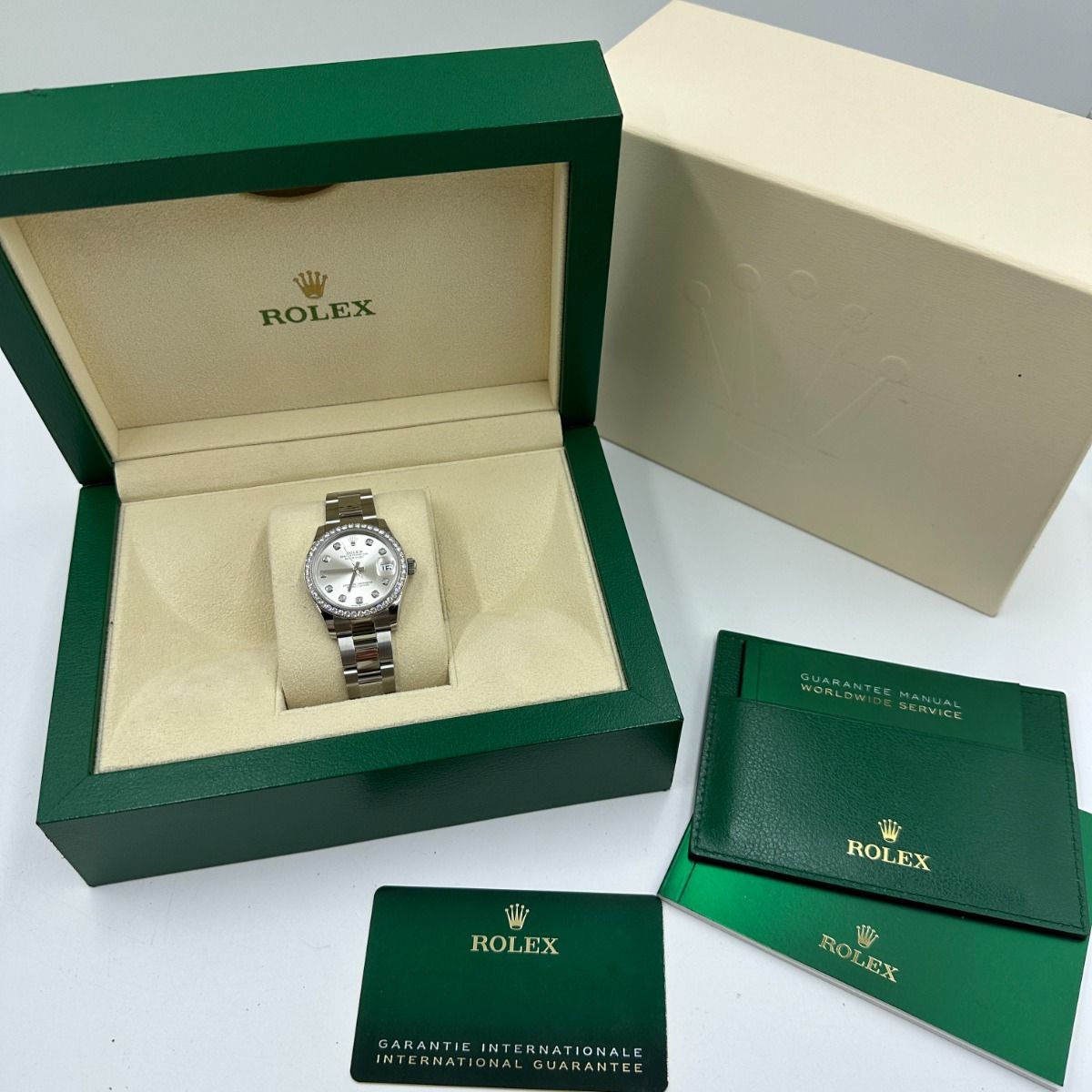 【Super Clone】ROLEX Datejust m278384RBR-0033/0034 Silver 31mm Dial Oyster Watch