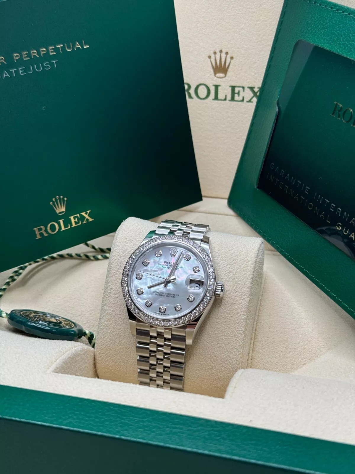 【Super Clone】RLX Datejust m278384RBR-0007/0008 Mother-of-Pearl 31mm Dial Oyster Watch