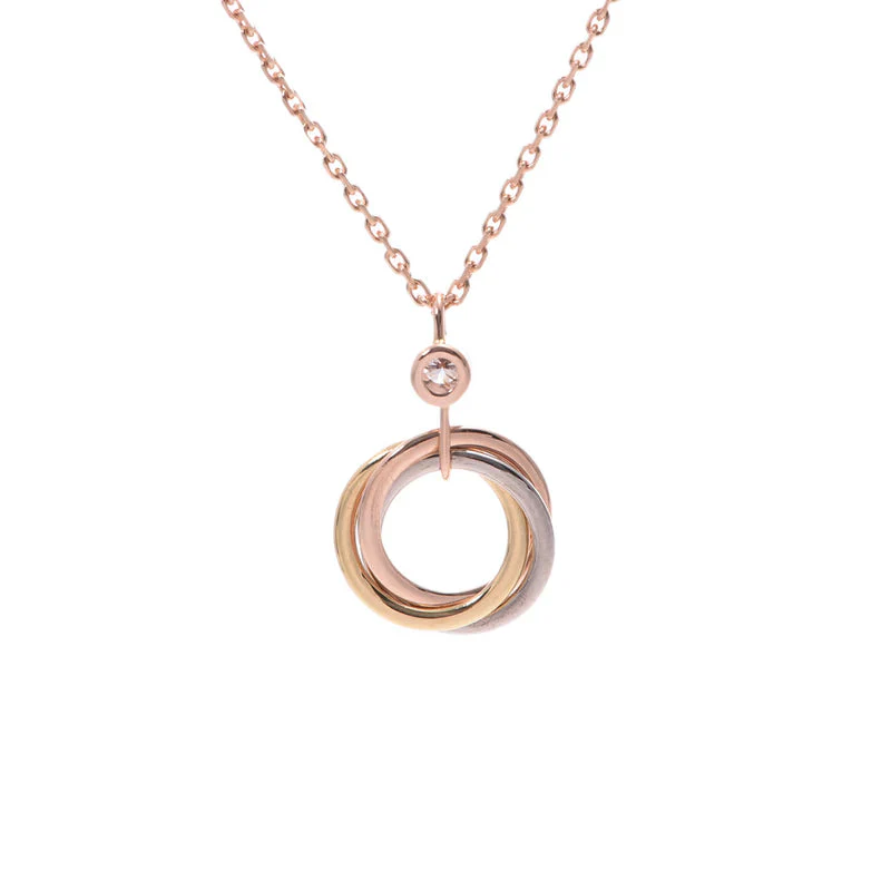 Regalia jewelryTRINITY SILVER GOLD PINK GOLD NECKLACE