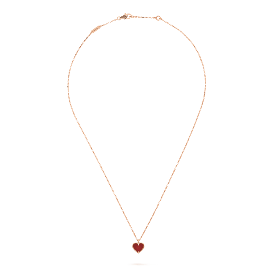 Regalia jewelrySWEET CLOVER CARNELIAN HEART NECKLACE