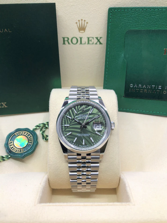 【Super Clone】ROLEX  Datejust 36mm 126200 Green Dial Watch