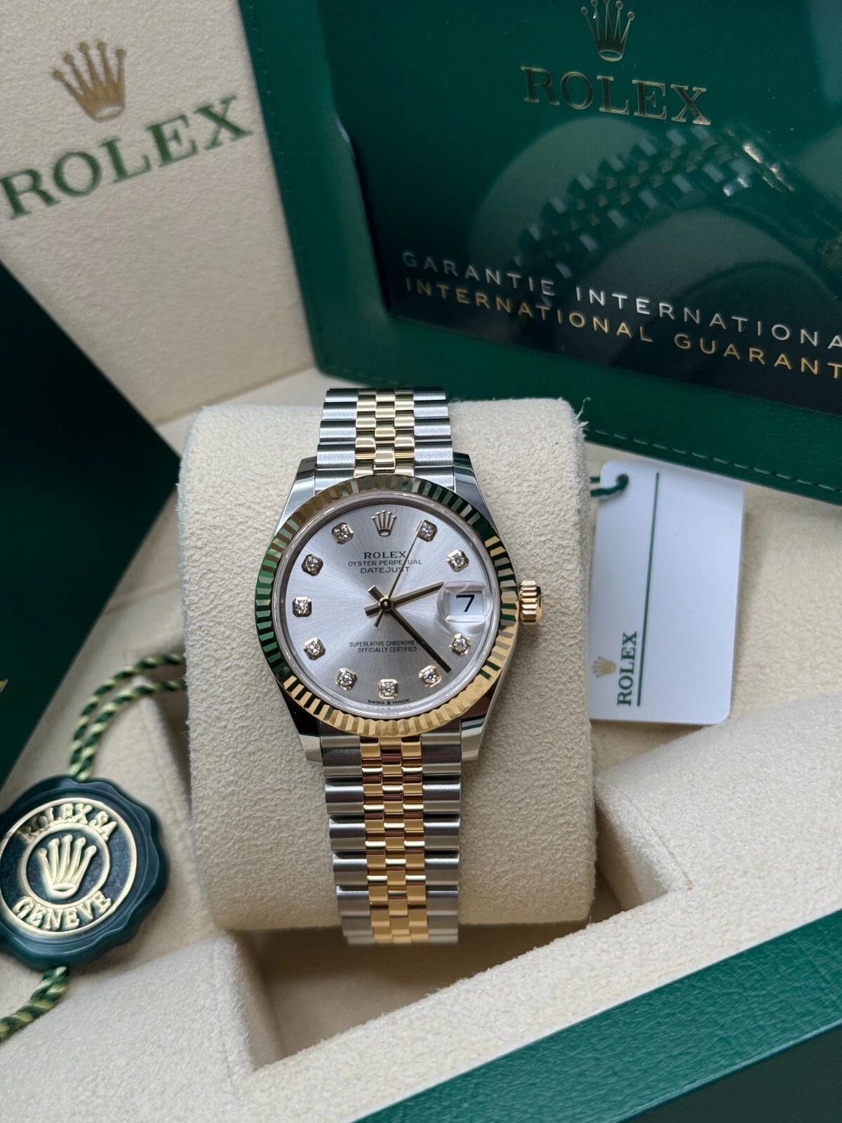 【Super Clone】ROLEX Datejust m278273-0019/0020 31mm Silver Dial Stainless Steel and Yellow Gold Oyster Watch