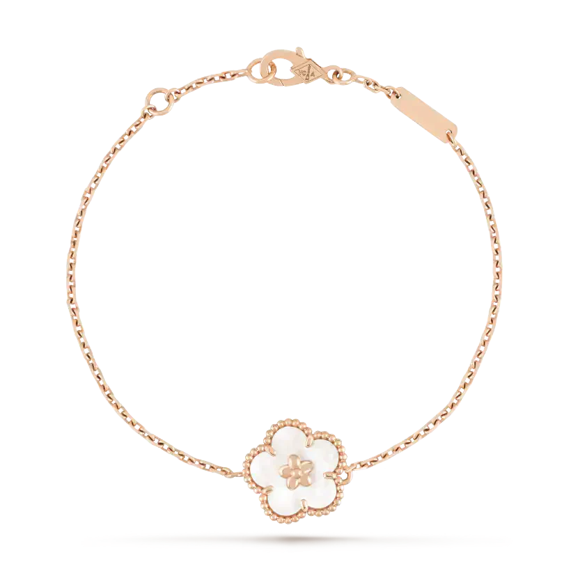 Regalia jewelryLUCKY WHITE MOP PLUM BLOSSOM  BRACELET